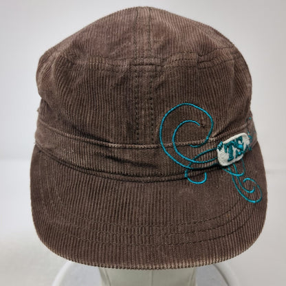 Taylor Swift Army Cap Brown One Size Corduroy Floral Lining Embroidery Hat
