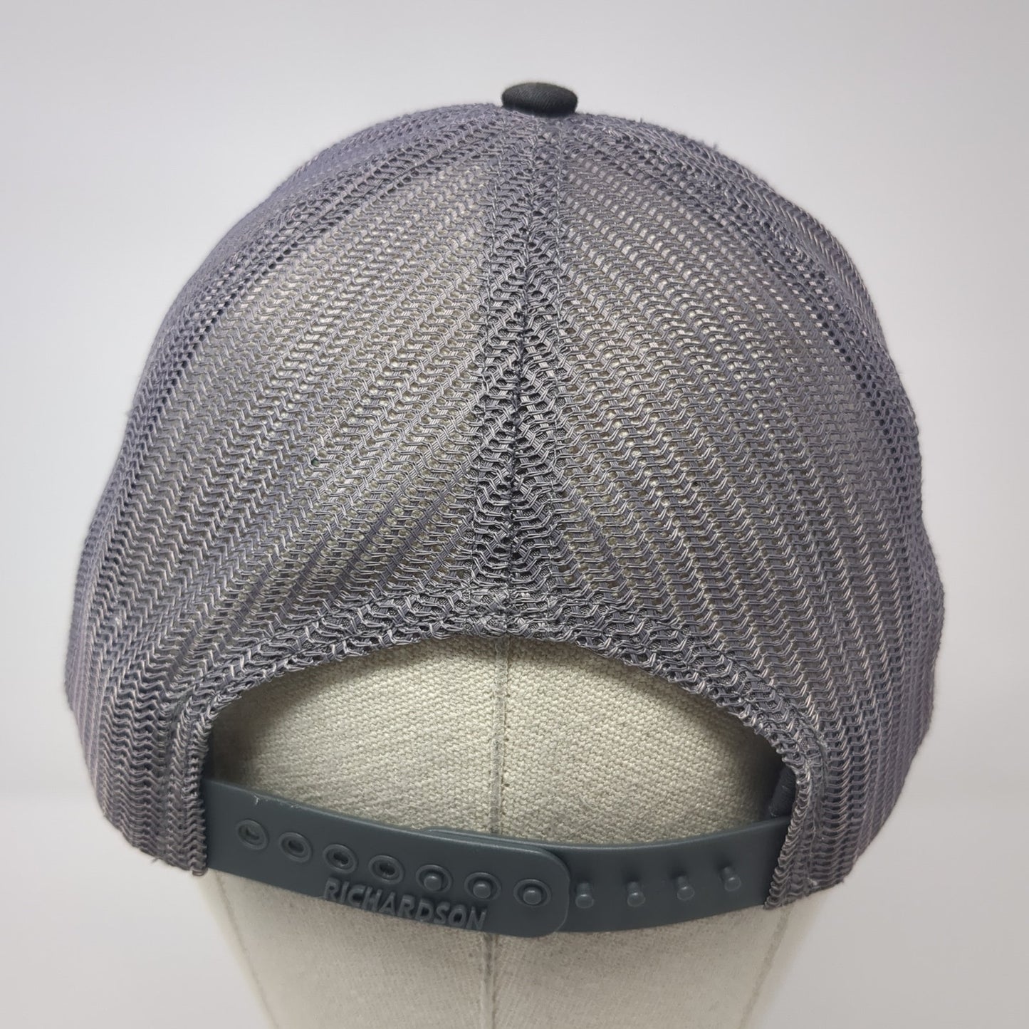 Meadow Gold Snapback Trucker Hat Gray One Size Adjustable Mesh Back Richardson