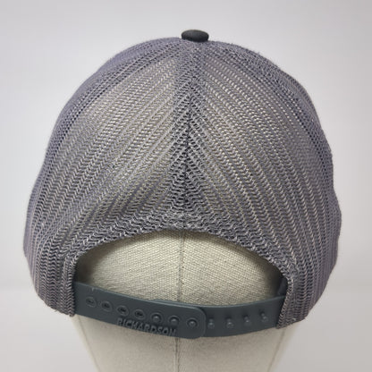 Meadow Gold Snapback Trucker Hat Gray One Size Adjustable Mesh Back Richardson