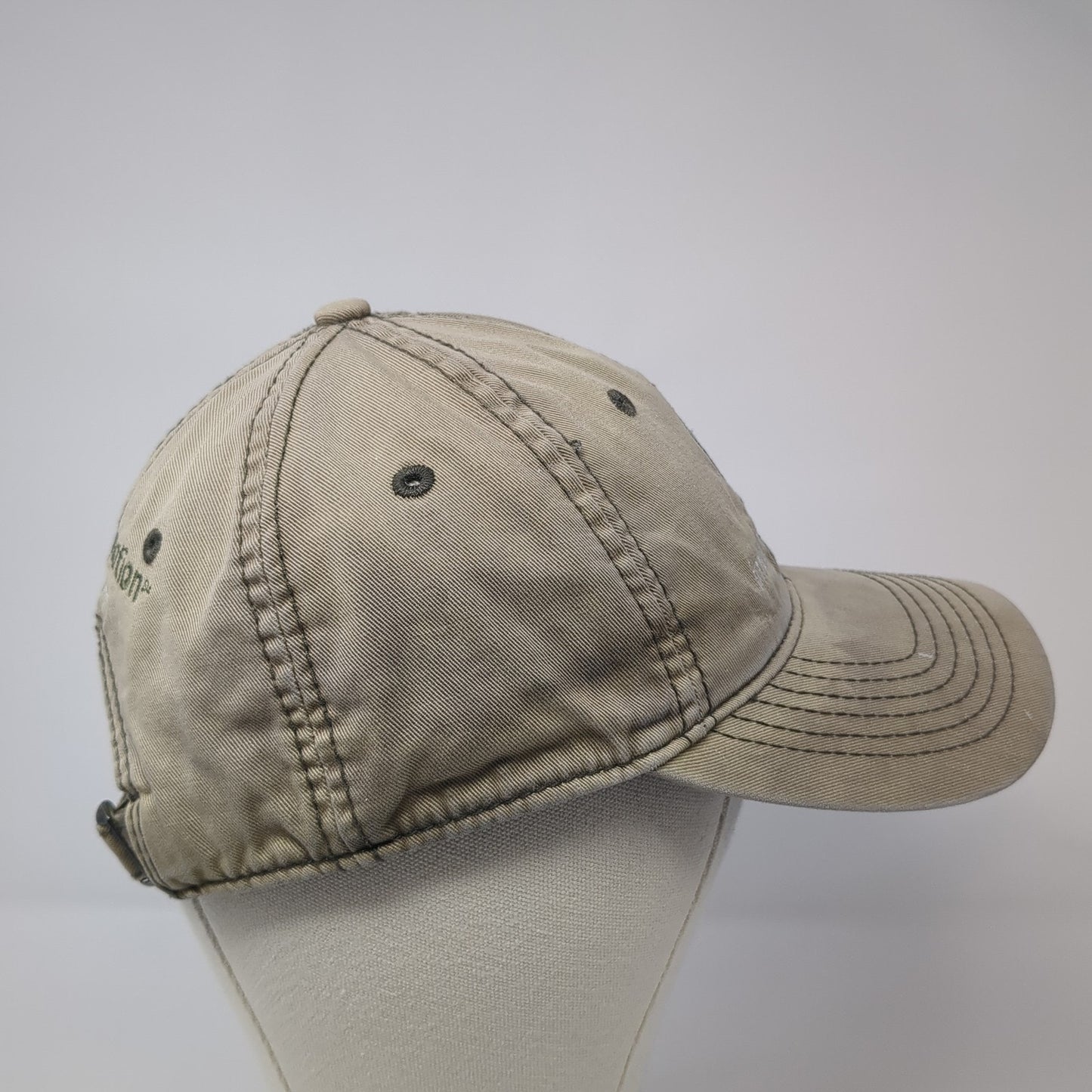 GE Imagination at Work Baseball Cap Brown One Size Adjustable Embroidered Cotton