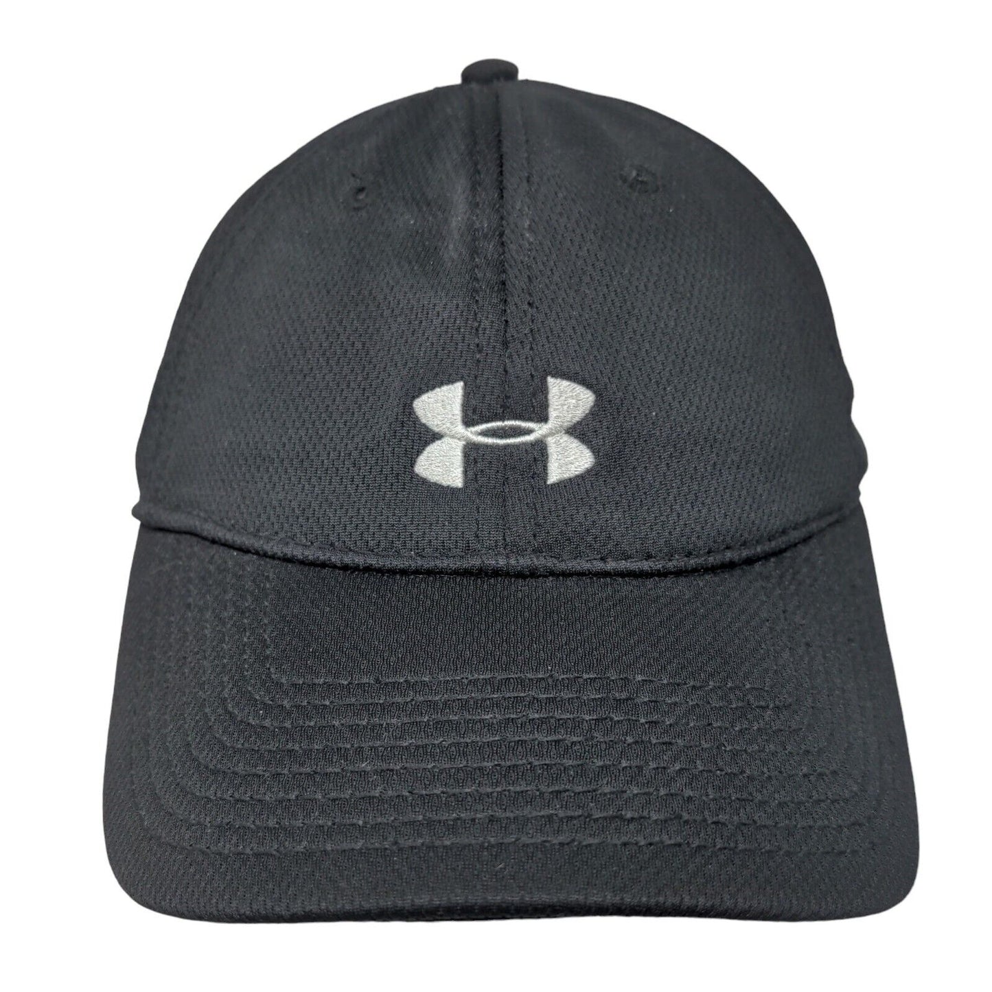 Under Armour Strapback Hat Black One Size Embroidered Logo Adjustable