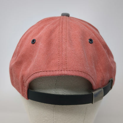 K-Products 5 Panel Red Gray Albion Telephone Co Slideback USA Made hat Vintage