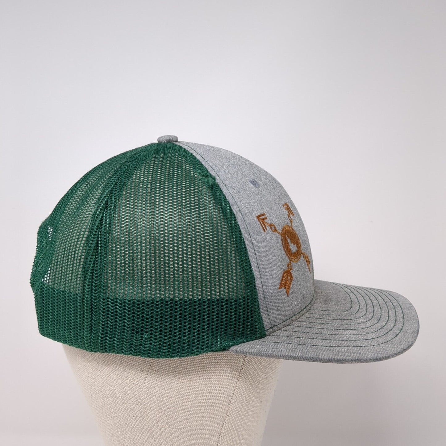 Arrow Logo Snapback Mesh Back Trucker Hat Multi One Size Richardson