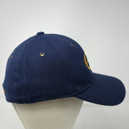 No Fear Baseball Cap Blue L/XL Flexfit Embroidered Logo Graphic Apparel Vintage