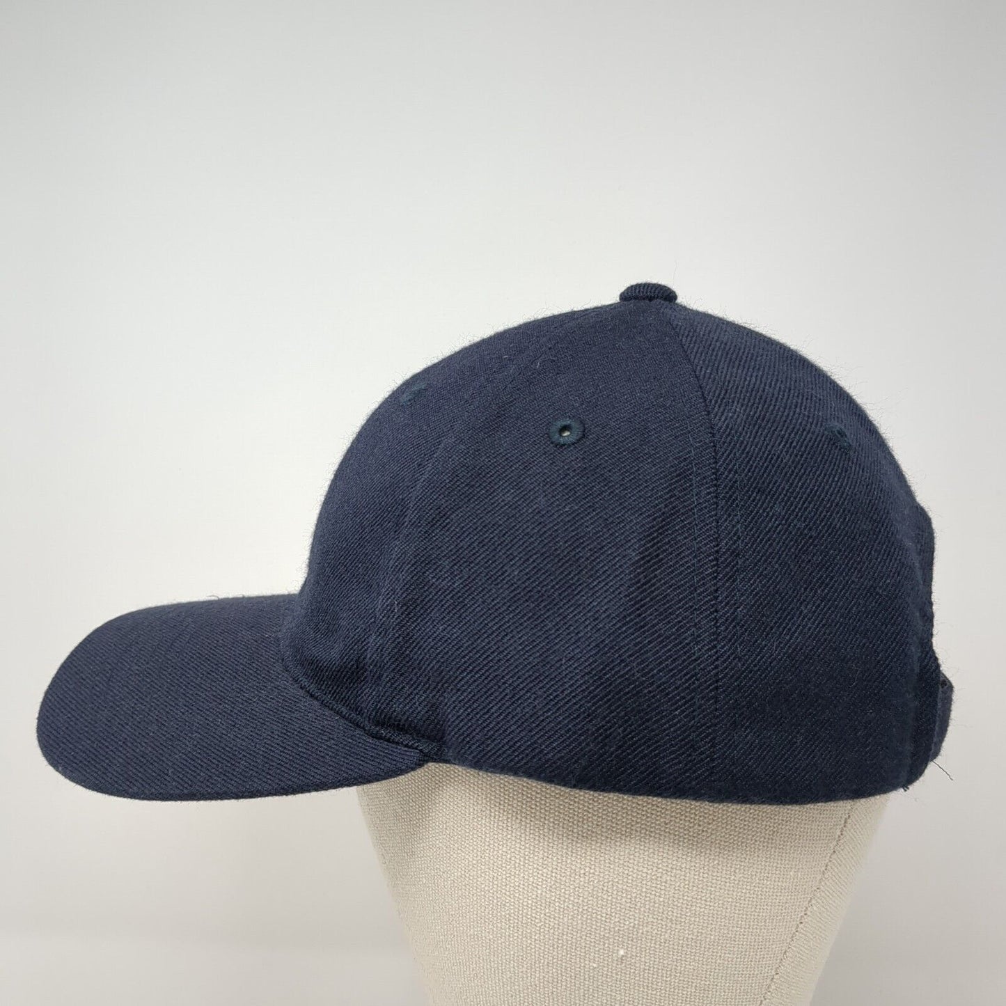 Lids Strapback Hat Blue One Size Adjustable Vented Holes 6 Panel Blank