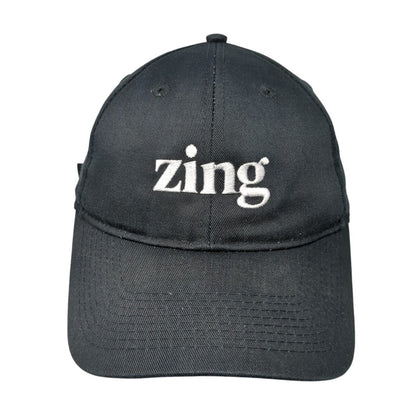 Zing Slideback Baseball Cap Black One Size Adjustable Embroidered Port Authority