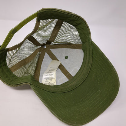 Patagonia Mountain Patch Snapback Trucker Hat Green One Size Mesh Back