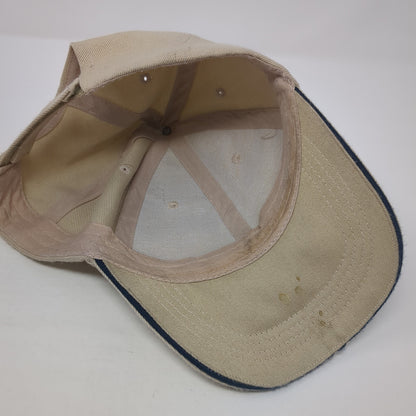 Unbranded Strapback Hat Beige One Size Solid Adjustable Outdoor Blank