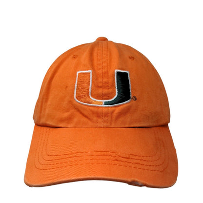 Signature Men's Slideback Hat Orange Size OSFM Miami University Hurricanes