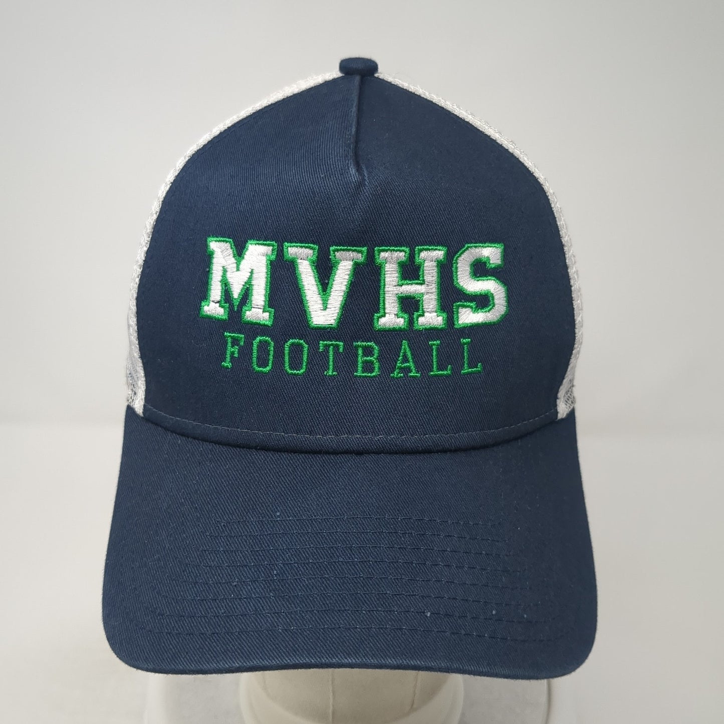 MVHS Football Trucker Hat Blue One Size Adjustable Embroidered 9Forty New Era