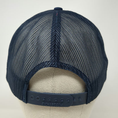 Richardson Trucker Hat Blue One Size Shaka Good Vibes Coast to Coast Mesh Rope