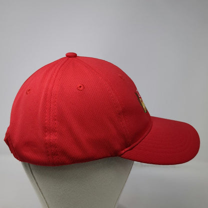 Sport-Tek Baseball Cap Red One Size Coyote Wash Cactus Embroidered Strapback Hat
