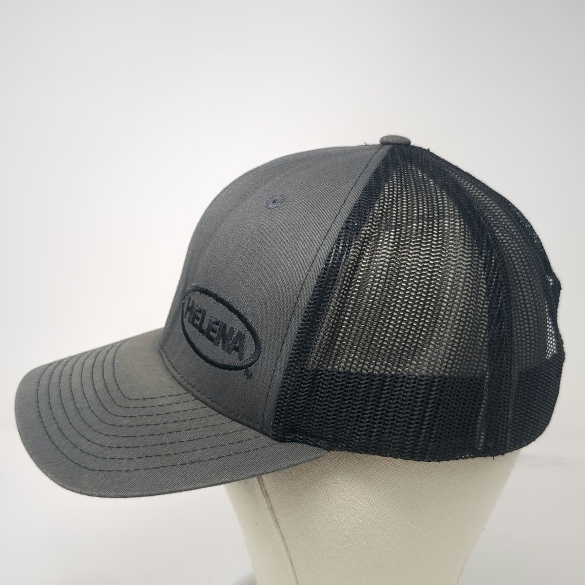 Richardson Trucker Hat Gray One Size Helena IDD Agriculture Mesh Back Snapback