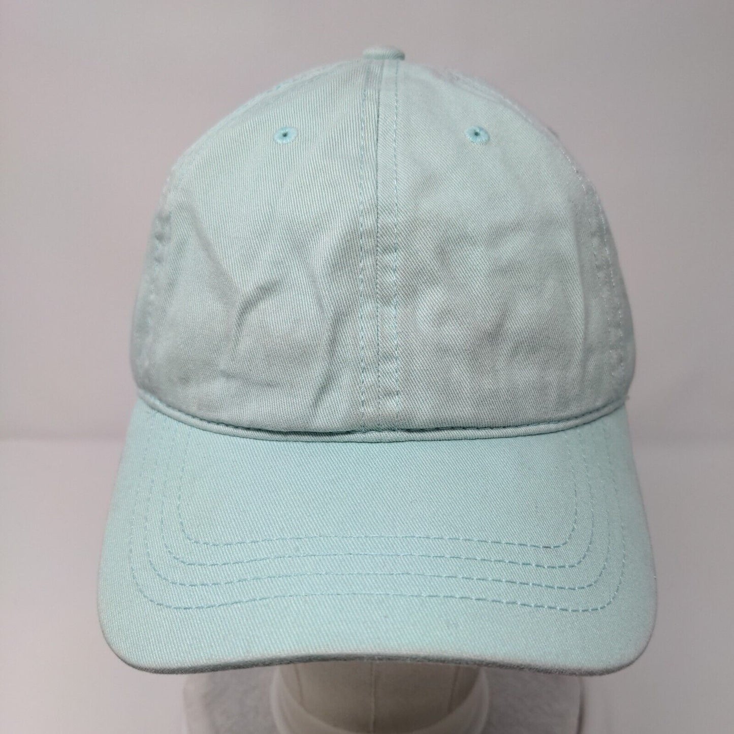 Cap America Slideback Hat Greenish-Blue OSFA Adjustable Solid Blank