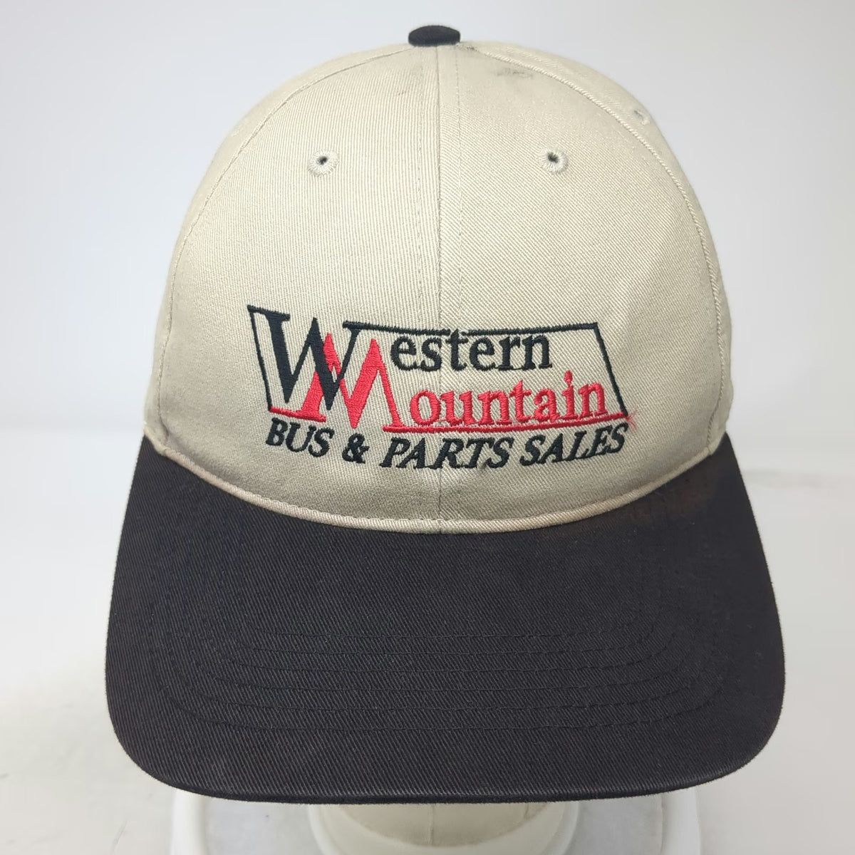 Richardson Baseball Cap Beige One Size Western Mountain Bus Parts Sales Hat