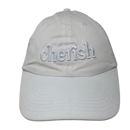 Cherish Slideback Hat White OSFA Adjustable Embroidered Vent Holes