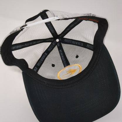 Payette Brewing Co Snapback Trucker Hat Black One Size Mesh Back