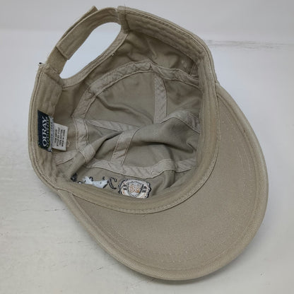 Ouray Army Cap Beige One Size Kodiak Alaska Strapback Cotton Hat Shield 59