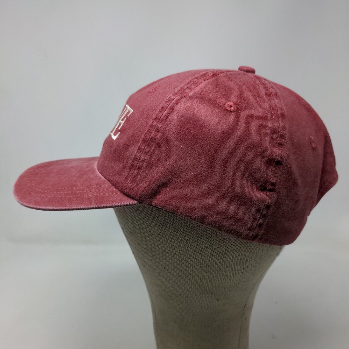 Ahead Men's Slideback Hat Red Adjustable Embroidered Logo Cotton Maine