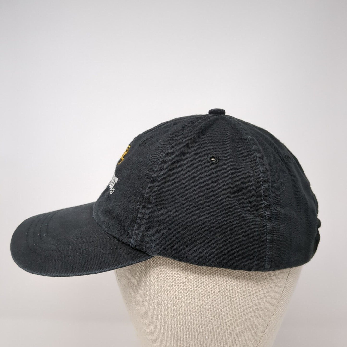 Kretschmar Strapback Hat Black One Size Adjustable Embroidered 6 Panel