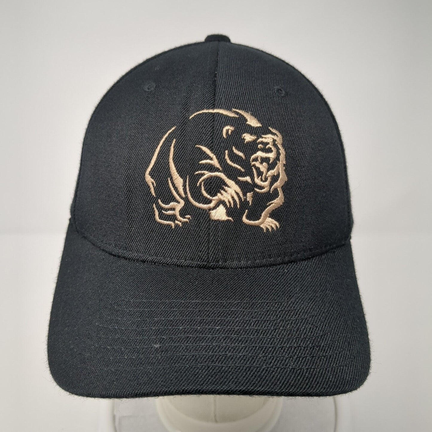 Grizzle Drywall Fitted Hat Black S-M Embroidered Solid Flexfit Yupoong