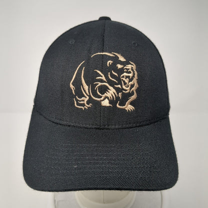 Grizzle Drywall Fitted Hat Black S-M Embroidered Solid Flexfit Yupoong