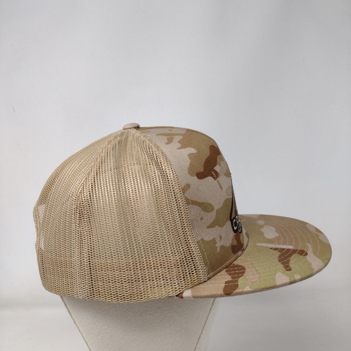Creighton Contracting LLC Snapback Trucker Hat Camouflage OS Patriotic Yupoong