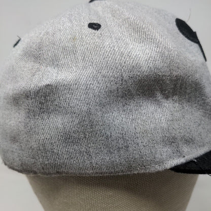 Disney Men's Snapback Hat Gray Black Adjustable Embroidered Mickey Mouse Logo