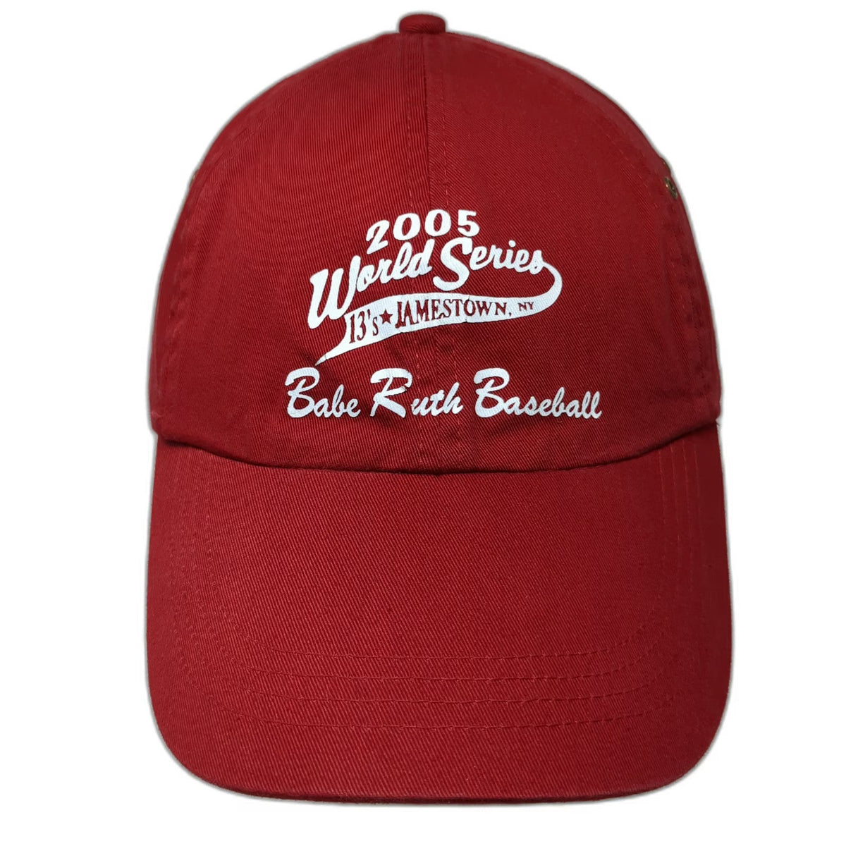 Anvil Baseball Cap Red One Size Slideback 2005 World Series Babe Ruth NY Hat