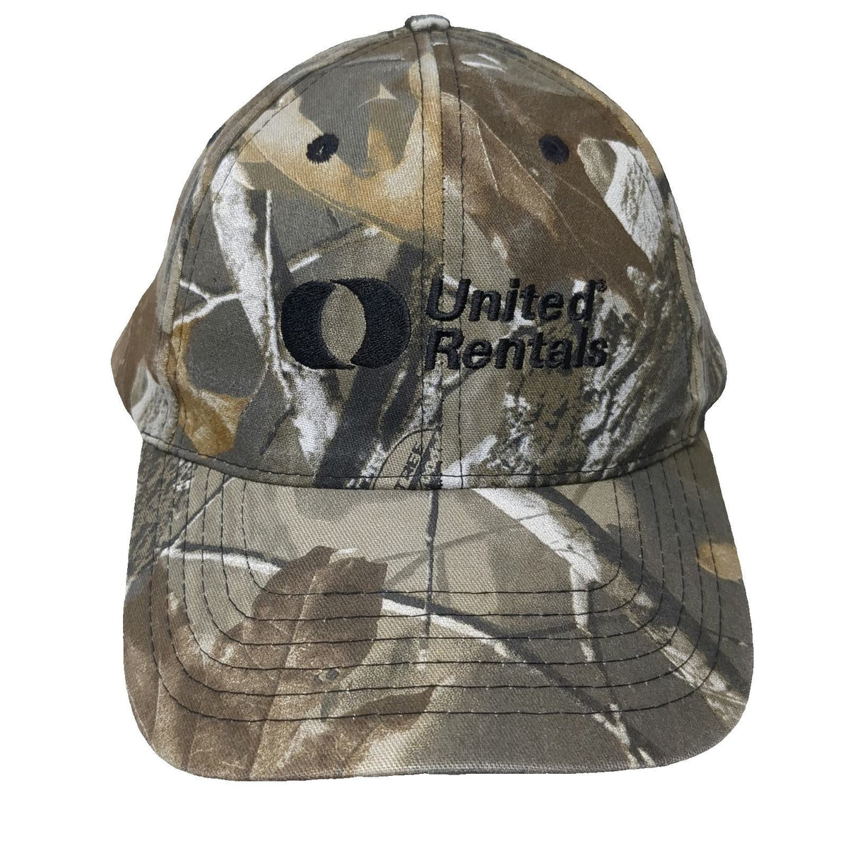 K-Products United Rentals Baseball Cap Brown One Size Camo Hat Strapback Logo