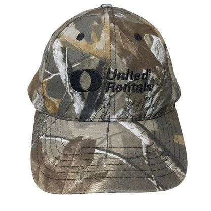 K-Products United Rentals Baseball Cap Brown One Size Camo Hat Strapback Logo