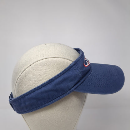 Bud Light Strapback Sun Visor Hat Blue OS Adjustable Lightweight Embroidered