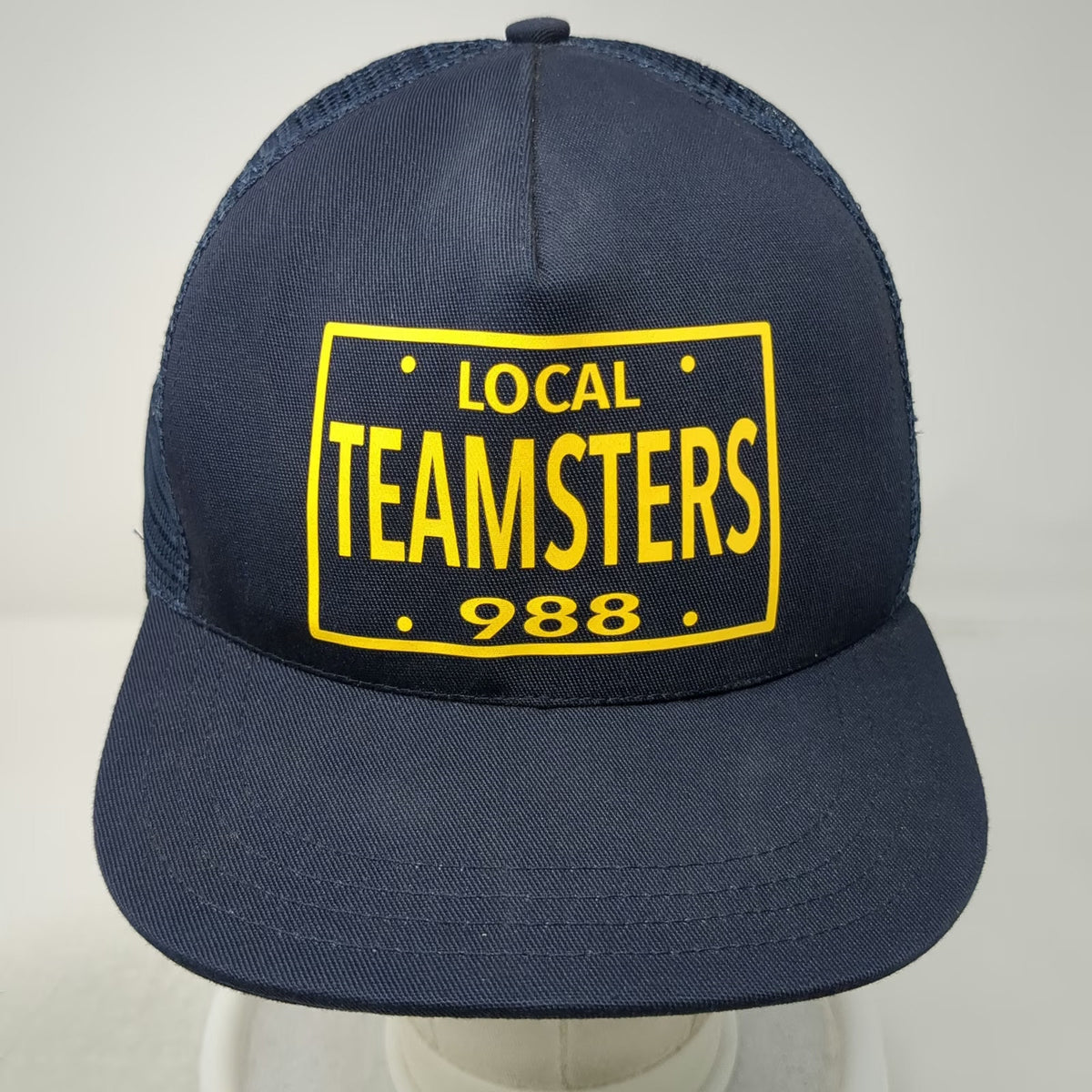 Unionwear Local Teamsters 988 Trucker Hat Blue One Size Snapback Made in USA