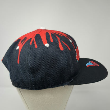 Headgear Classics Snapback Black Red One Size Jaws Movie Shark Blood Drip Hat