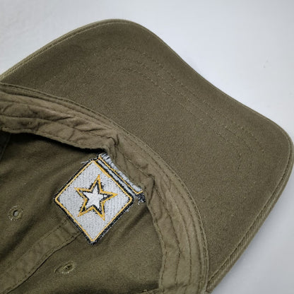 U.S. Army Baseball Cap Brown One Size Adjustable Strapback Star Logo Hat