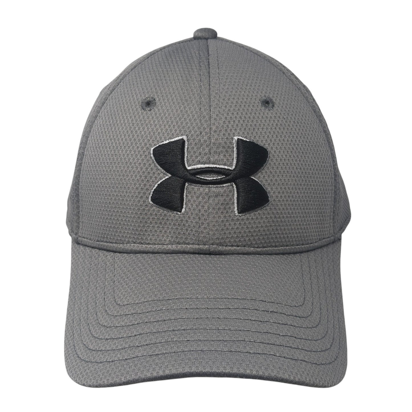 Under Armour Fitted Baseball Cap Gray XL Lightweight Embroidered 6 Panel