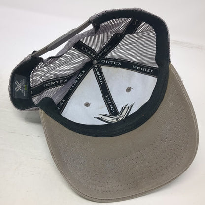 Vortex Trucker Hat Gray One Size Mesh Back Snapback Logo Hunting Shooting Gear