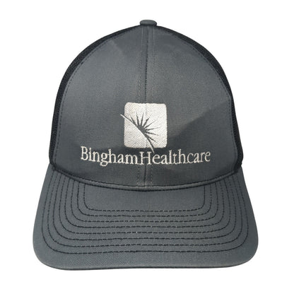 Bingham Healthcare Snapback Trucker Hat Gray OS Adjustable Pacific Headwear