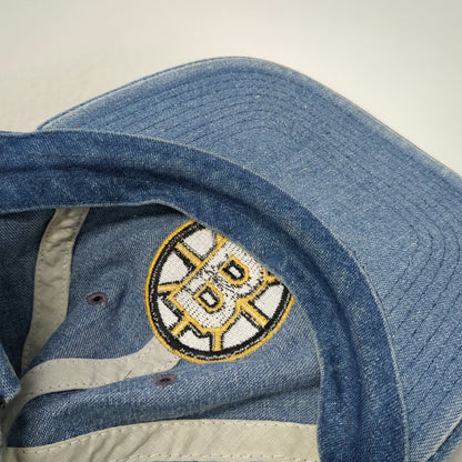 Boston Bruins NHL The Cap Blue One Size Denim Slideback Embroidered Logo Hat