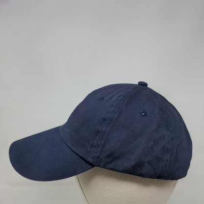 Anvil Slideback Hat Blue One Size Adjustable Solid 6 Panel Blank