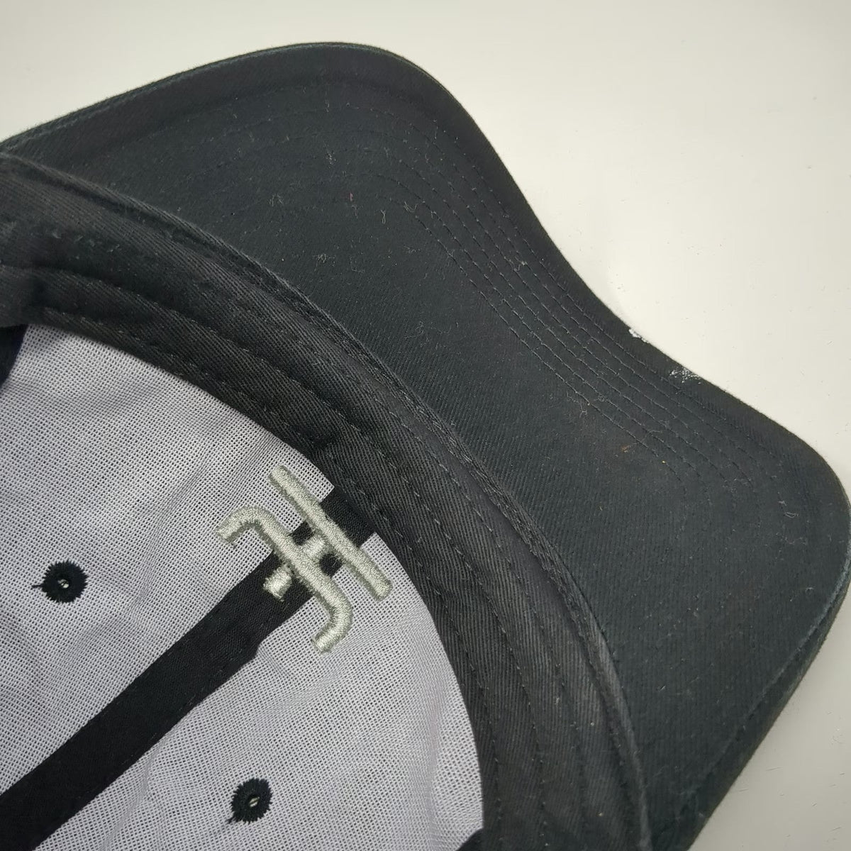 Helium Network Baseball Cap Black One Size Adjustable Embroidered Cotton Hat