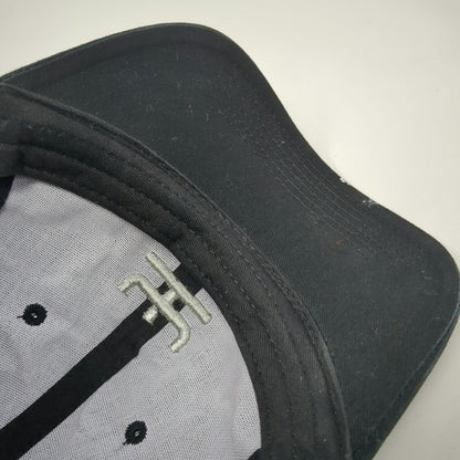 Helium Network Baseball Cap Black One Size Adjustable Embroidered Cotton Hat