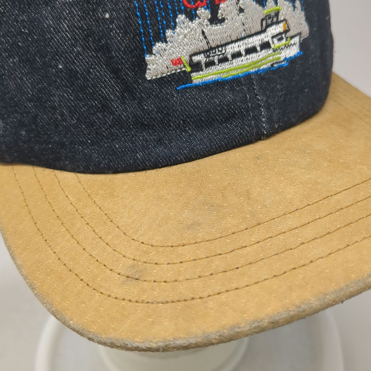 Niagara Falls Canada Baseball Cap Black One Size Denim Boat Tour Strapback hat