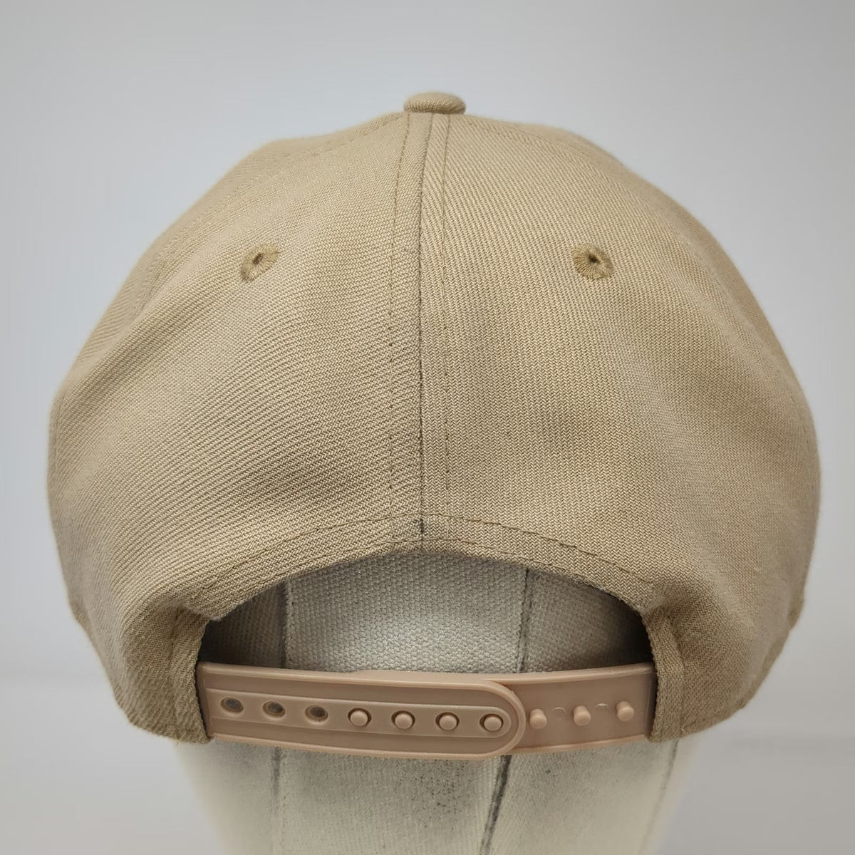 New Era Los Angeles Dodgers MLB Beige 5 Panel One Size Snapback A-Frame Hat Logo