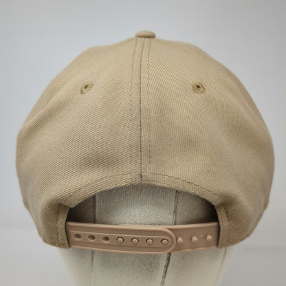 New Era Los Angeles Dodgers MLB Beige 5 Panel One Size Snapback A-Frame Hat Logo