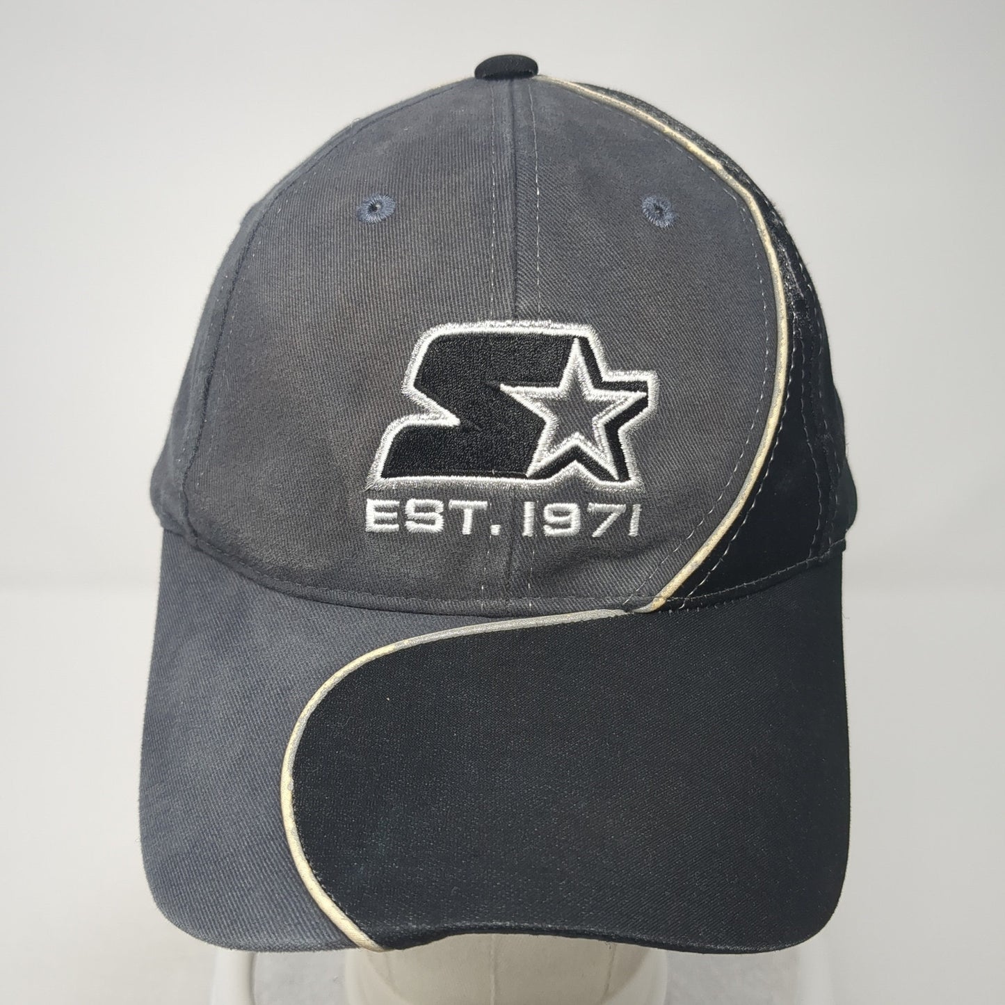 Starter Est. 1971 Strapback Hat Gray One Size Adjustable Embroidered