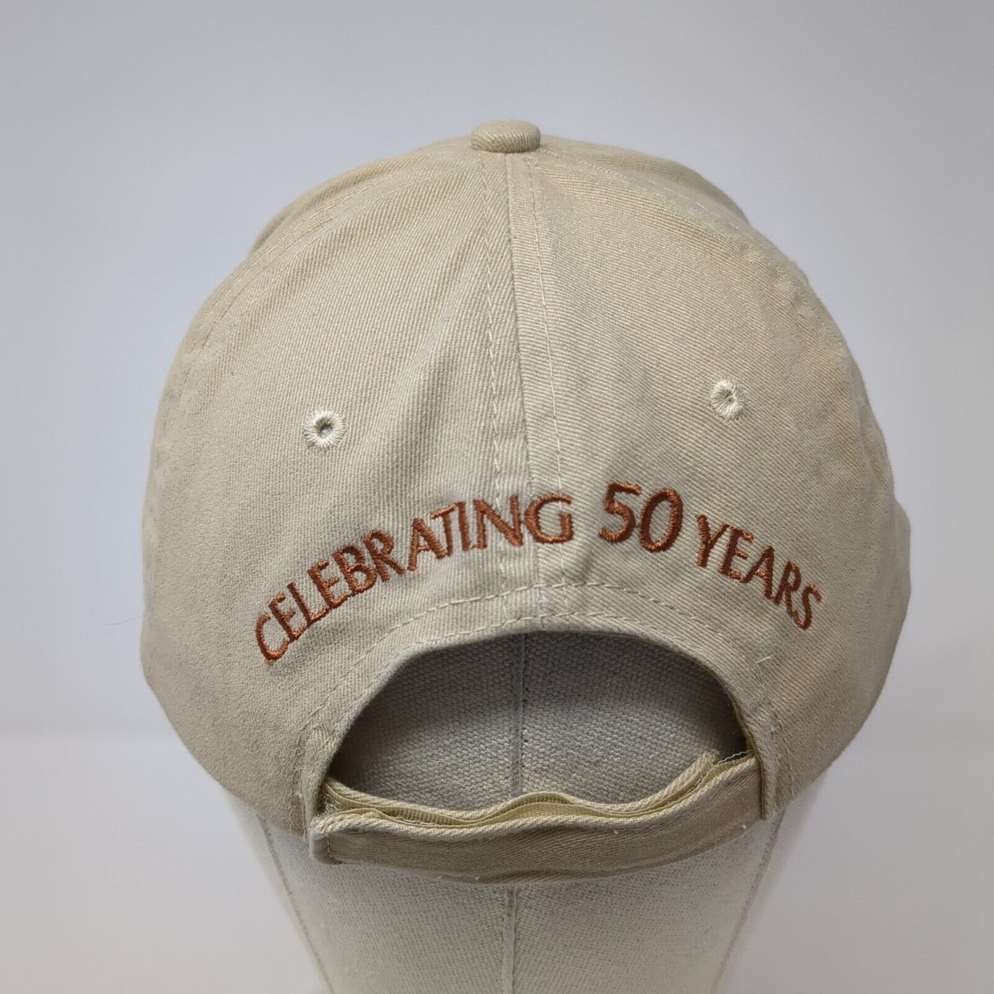 CAL Ranch Stores 50th Anniversary Georgia Boot Slideback Hat Tan OS Adjustable