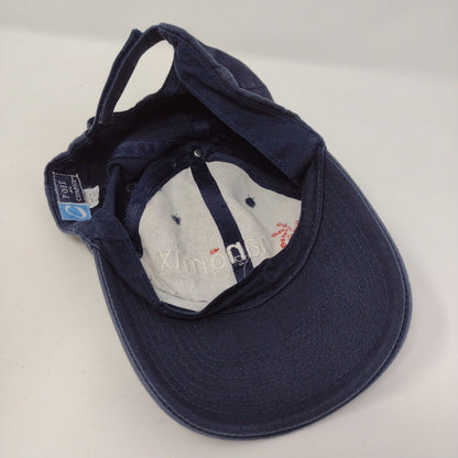 Nanomix Strapback Hat Blue OSFA Adjustable Embroidered Port & Company