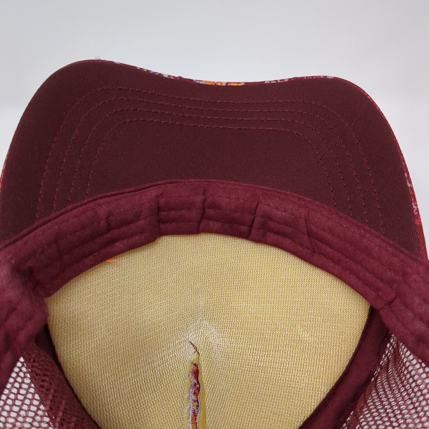 Billabong Snapback Mesh Back Trucker Hat Multi One Size Paisley Boho