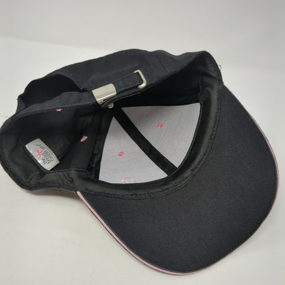 The Breast Cancer Site Slideback Hat Black One Size Pink Ribbon 6 Panel